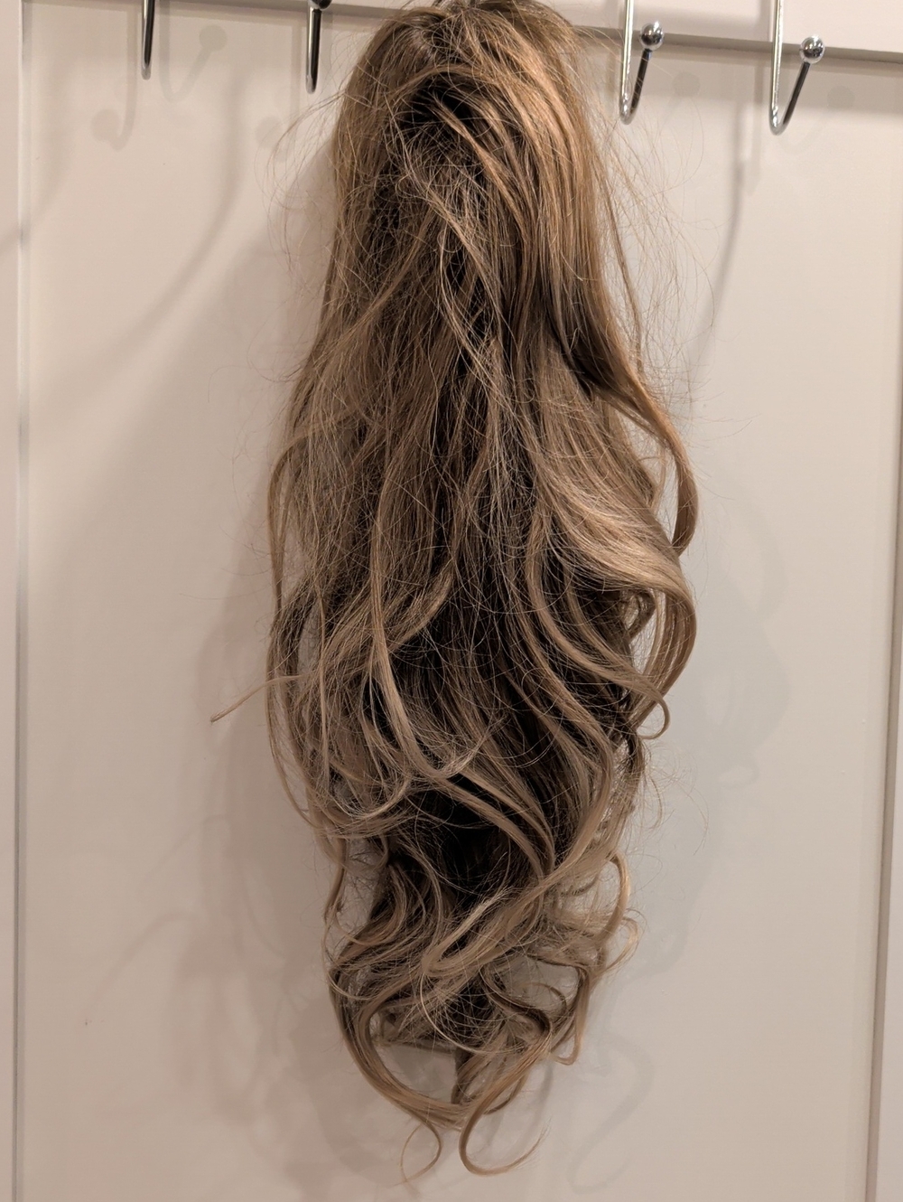 Balayage Brunette Blonde Streaks Long Hair Wig - Like New, Worn Once